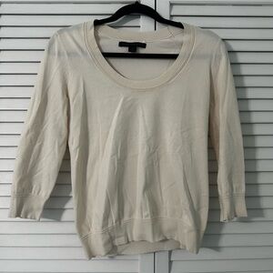 Express Cream Knit Top